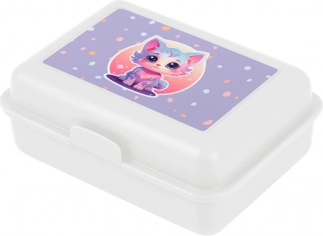 Plastisk madkasse med kat BAAGL