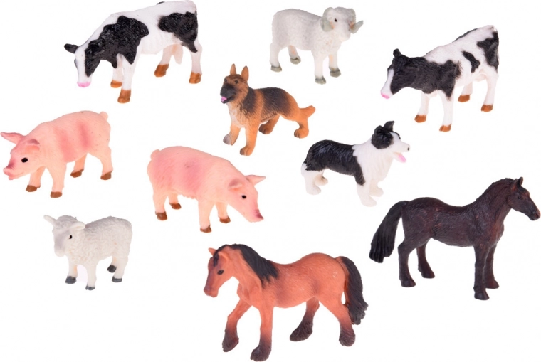 Figurer af landmænd og dyr