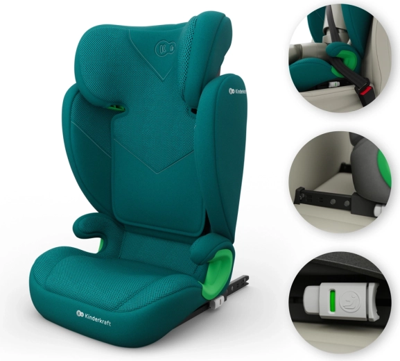 Stabil ISOFIX med indikatorer for korrekt montering