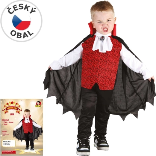 Børnekarnevalskostume som vampyr, 92–104 cm