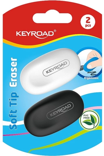 Blødt viskelæder KEYROAD, ergonomisk, 2 stk.