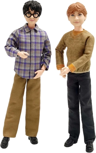 2 detaljerede figurer: Harry Potter og Ron Weasley