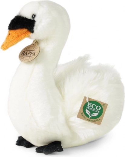 Plys-svane siddende 23 cm, miljøvenlig