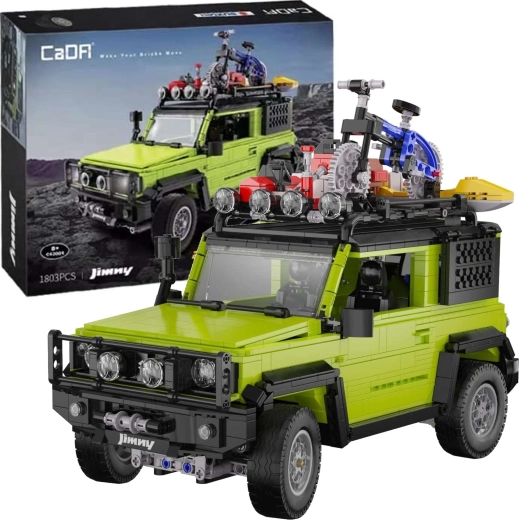 Byggesæt CaDA terrængående bil 2-i-1 SUZUKI JIMNY, grøn, 1803 dele