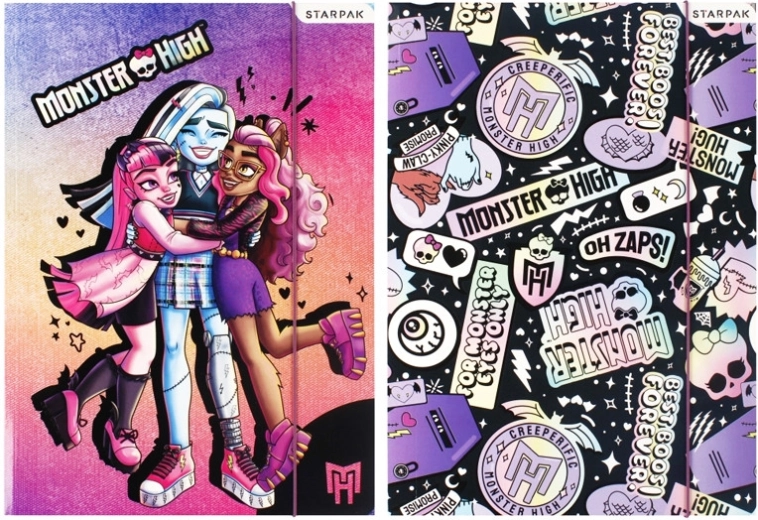 Omslag til A4-hæfter Monster High - 1 stk.