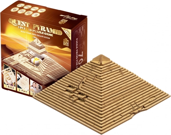 EscapeWelt Træ 3D Puslespil Pyramide