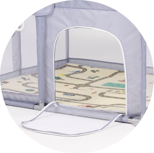 Sideåbning med lynlås for nem adgang