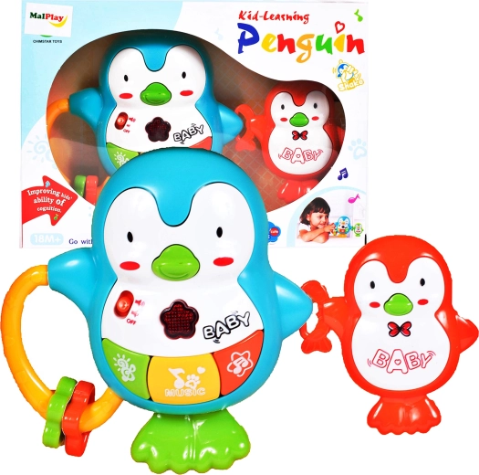 Musikalsk pingvin – rangle med lys og lyde