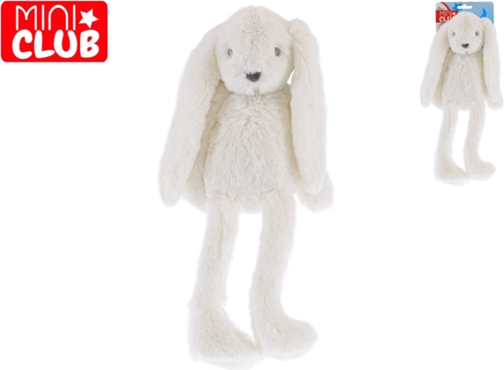 Plysbamse-kanin Mini Club 30 cm – hvid