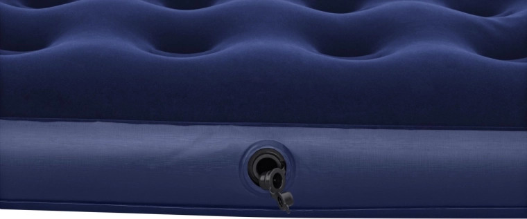 Oppustelig velourmadras 191 × 137 × 22 cm BESTWAY