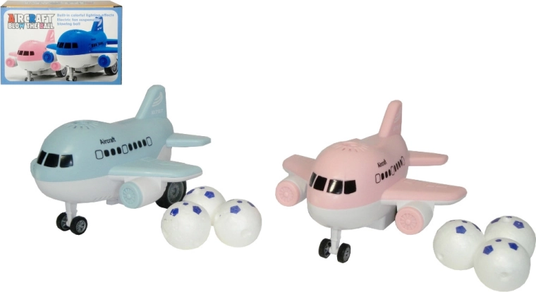 Flyvemaskine med lys, lyd og flyvende bold