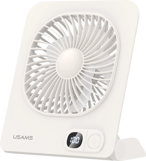 Usams magnetisk bordventilator hvid