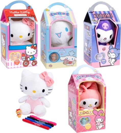 Hello Kitty Style A plyslegetøj til farvelægning