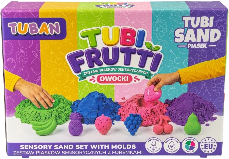 Tubi Frutti sæt med sensorisk sand – frugt