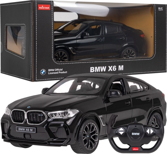 Rastar BMW X6 M 1:14 RC bil med fjernbetjening 2,4 GHz – sort