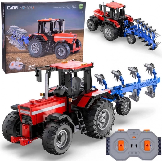 Byggesæt RC traktor med plov 1:17, 1675 dele