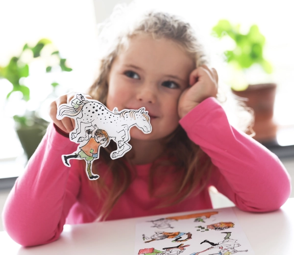 Stickers, som børnene selv laver