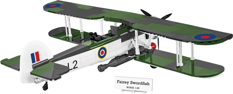 Detaljeret model af Fairey Swordfish i skala 1:32