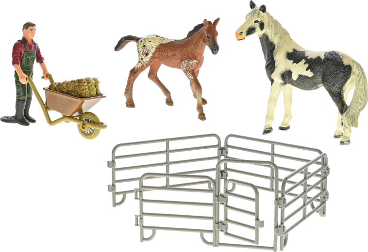 Modulær indhegning med åbningsbar låge