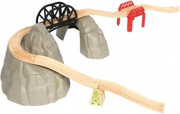 Træsæt til tog med bjergbane