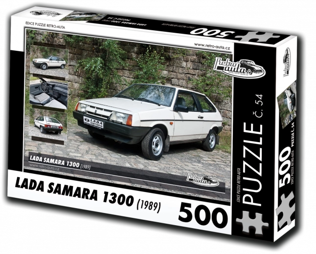 retro-auta puslespil lada samara 1300 (1989) 500 brikker