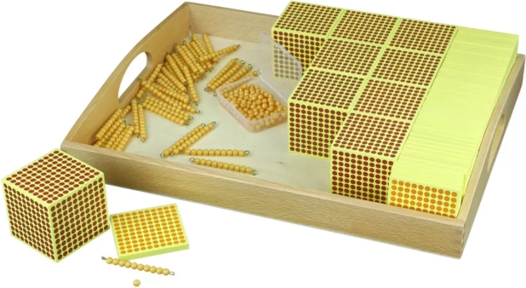 Træhundredkvadrater og gyldent perlemateriale 100–1000