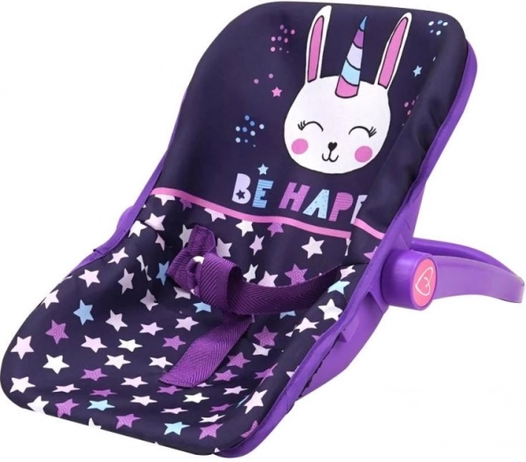 Autostol til dukke - Stjerner med enhjørning