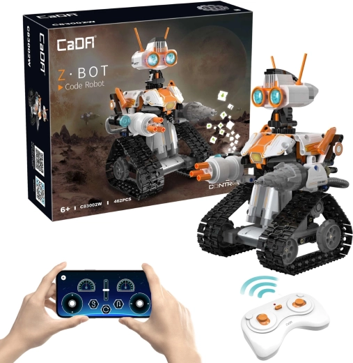 CaDA z.BOT Code Robot fjernstyret robot med LED-lys
