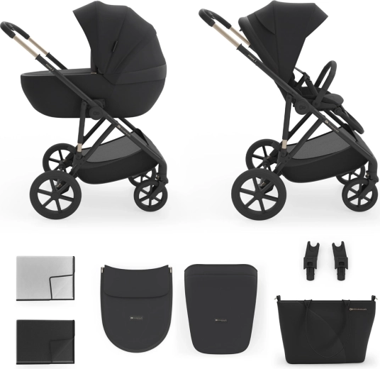 Kinderkraft kombivogn 2-i-1 Prime 3 Venezian Black