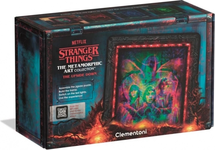 Stranger Things The Upside Down puslespil 520 brikker med LED-belysning Clementoni