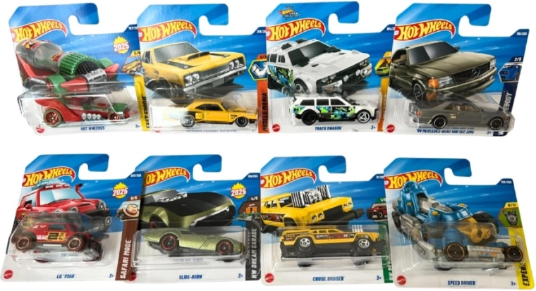 Varierede modeller og den typiske Hot Wheels-stil