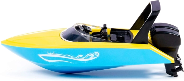 Realistisk udseende som en motorbåd