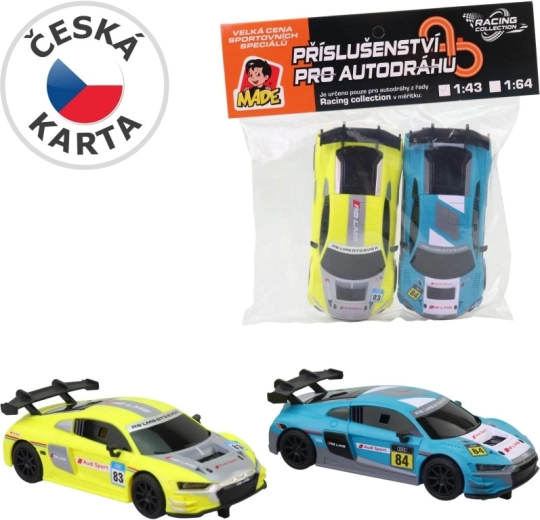 Reservedele-racerbiler til racerbane Audi – sæt 2 stk.