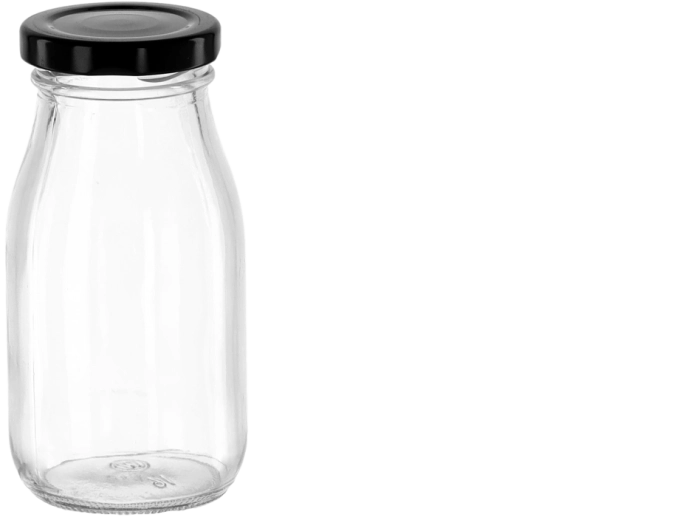 Saftflaske 200 ml med metalskruelåg 50 mm