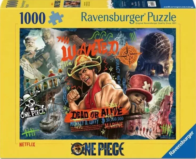 Ravensburger puslespil One Piece: Eventyret venter! 1000 brikker