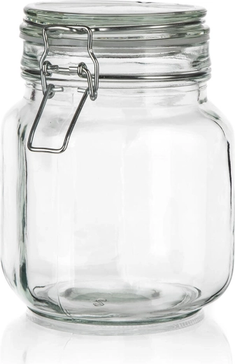 Erea lufttæt glasbeholder med patentlukning 1 l