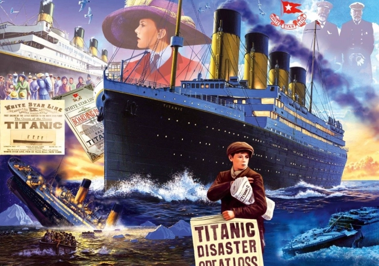 Puzzle Titanic 2000 brikker BLUEBIRD