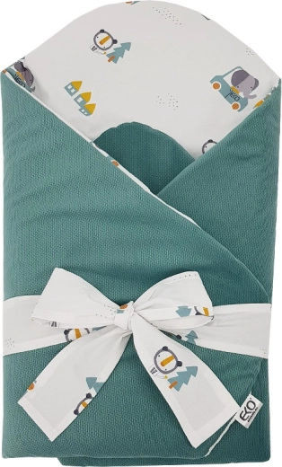 Eko bomuldssvøb med velvet og kokosindlæg Cars, 75 × 75 cm