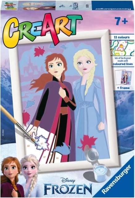 CreArt Disney Frost – Søstre for evigt maling efter tal