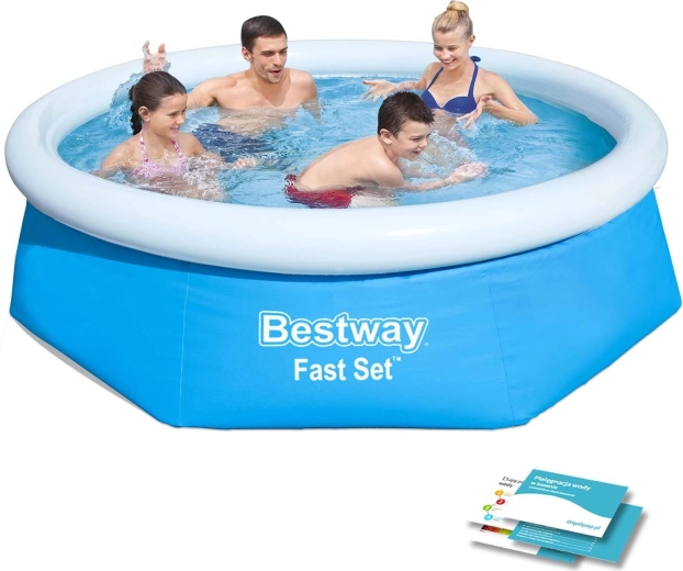 Oppustelig swimmingpool Bestway Fast Set 244 × 61 cm