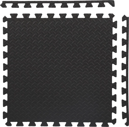 Beskyttende puslespilsgulv af EVA-skum HMS MP12, 120 × 120 cm, 12 mm