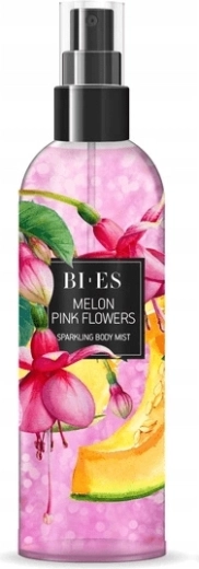 Shimmery body spray BI-ES Melon Pink Flowers 200 ml