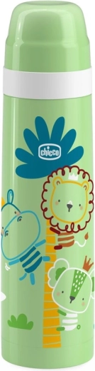 Chicco termoflaske grøn med billeder 500 ml