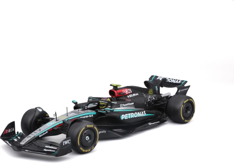 Bburago Racing modelsæt Formel Mercedes‑AMG Petronas W15 2024 #44 Lewis Hamilton 1:24