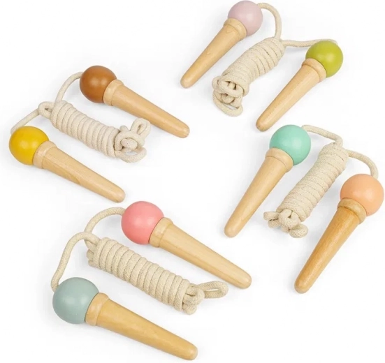 Bigjigs Toys børnesjippetov med træhåndtag