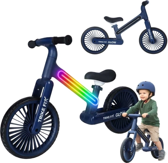 Løbecykel TRIKE FIX GLOW LED – marineblå