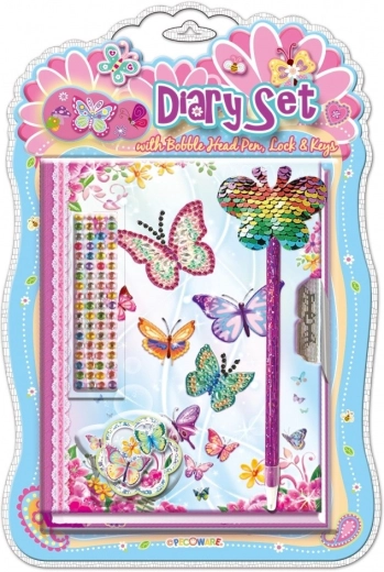 Pecoware dagbog med pen – sommerfugle 2