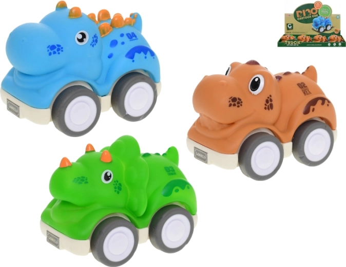 Dinosaur med pull-back 10 cm til de mindste børn