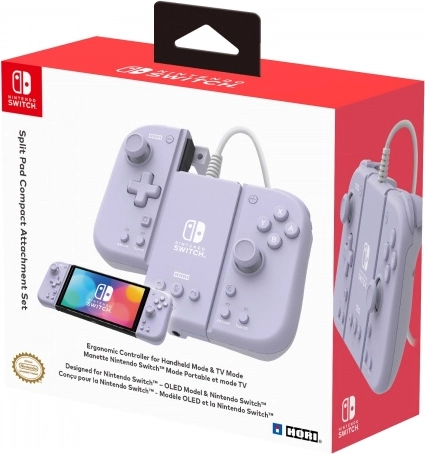 hori switch split pad pro og adapter lavendel