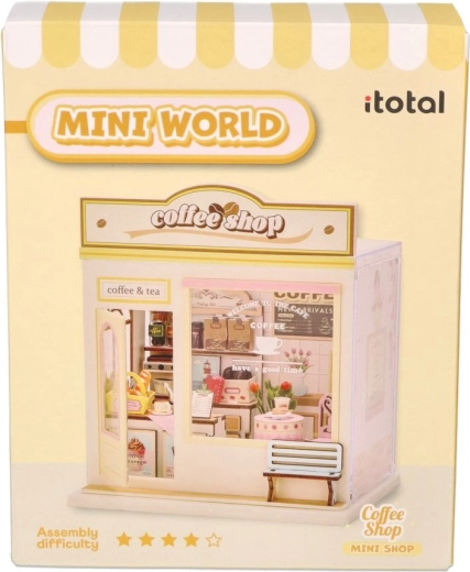 i-Total Mini diorama DIY café til selv at samle